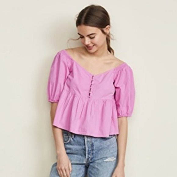 Free People Tops - Free People Veronica Sweetheart Off-Shoulder Top